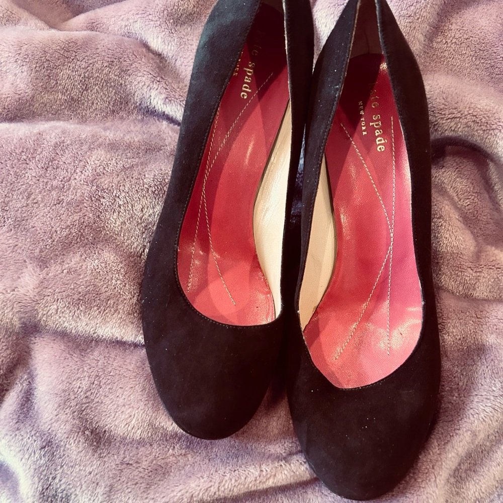 Kate Spade Brown Suede Heels